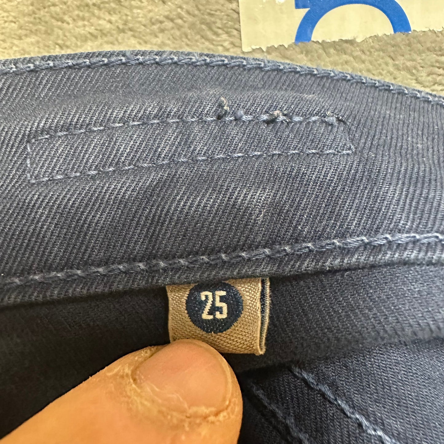 C of H Thompson Medium Rise Cropped Skinny Jeans Women's Size 25 Blue Denim