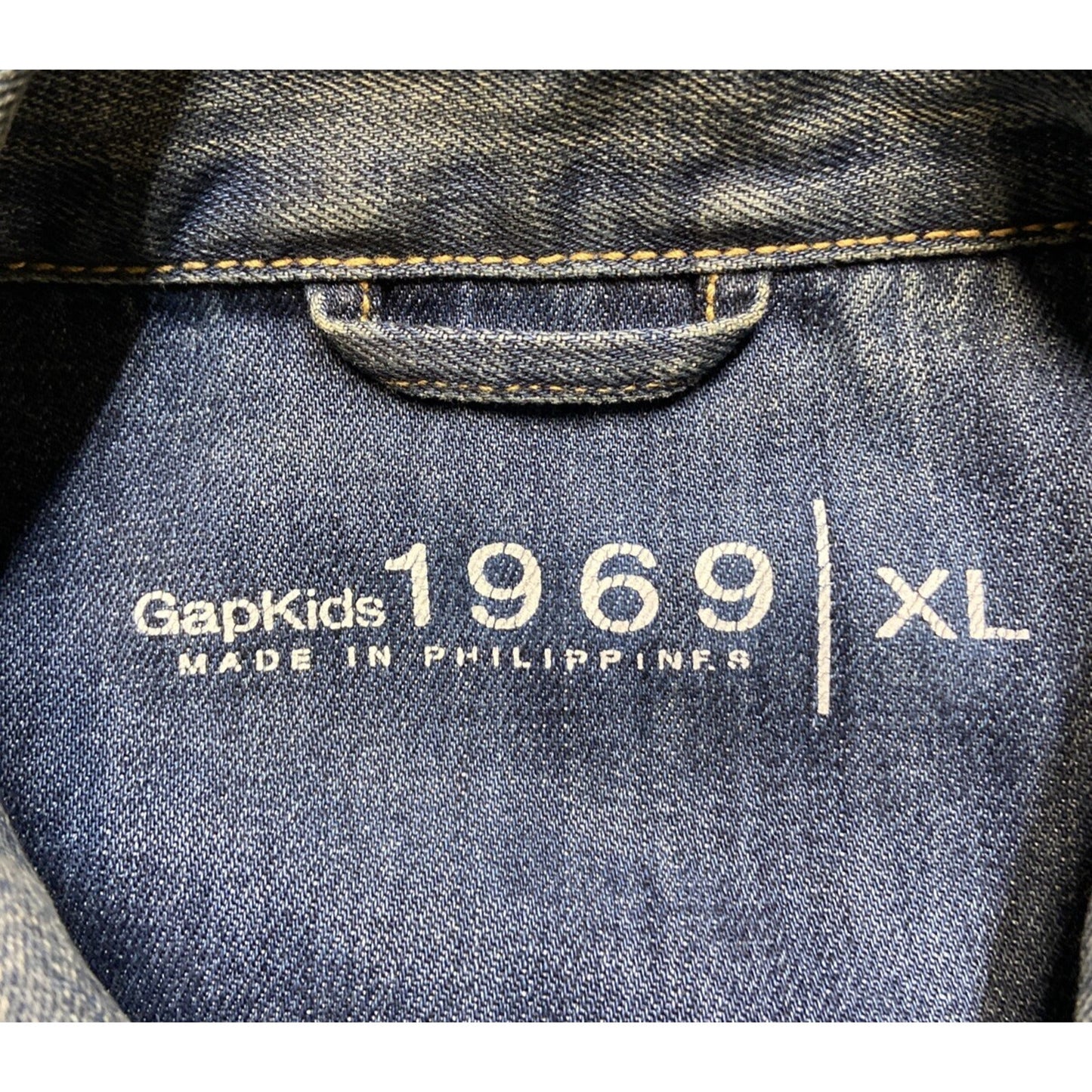 GapKids 1969 Jacket Kids Size XL Blue Denim Medium Wash Pockets Stretch