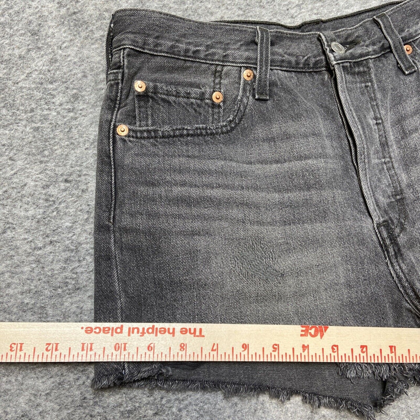 Levi's 501 XX Cut Off Jean Shorts Women's Size 29 Gray Denim