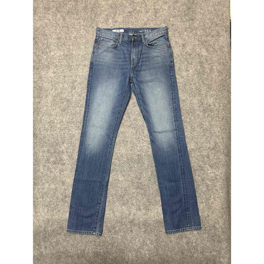 Gap 1969 Men's Slim Jeans Size 32x36 Blue Faded Wash Denim