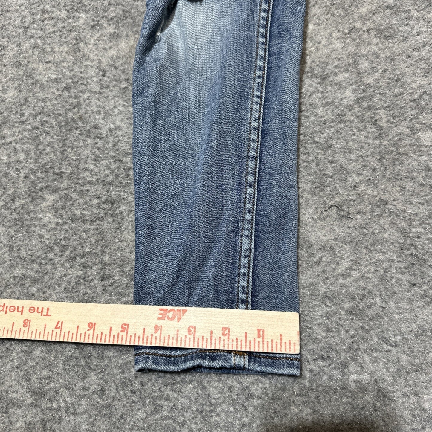 Vigoss Distressed Jagger Skinny Jeans Women's Size 25 / 28 Blue Denim Zip Pocket