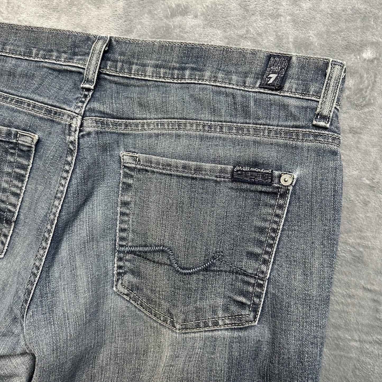7 For All Mankind Skinny Jeans Men's Size 28 Gray Denim