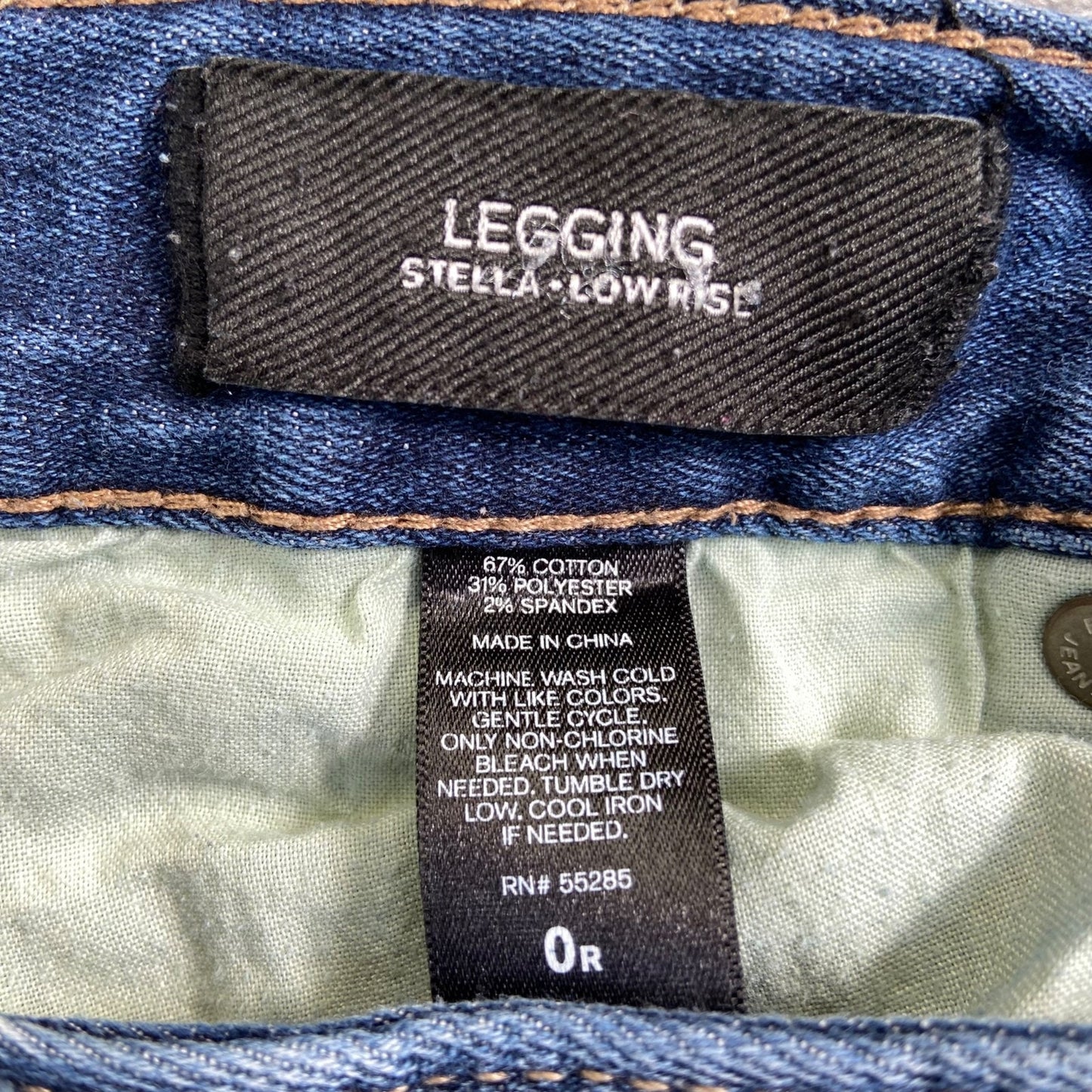 Express Stella Low Rise Legging Jeans Women's Size 0R Distressed Blue