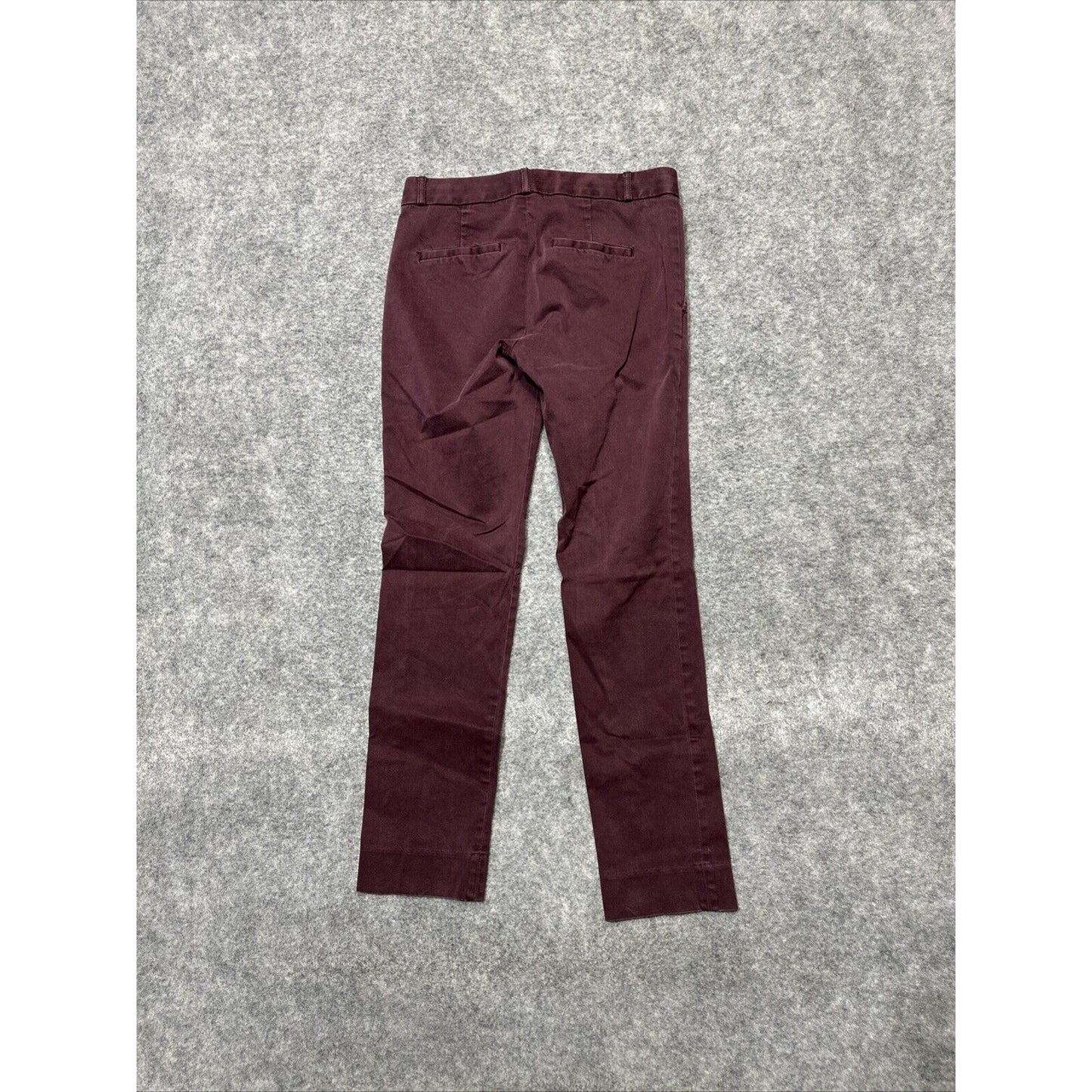 Banana Republic Ryan Women's Straight Chino Pants Size 0 Red Dark Wash Pants