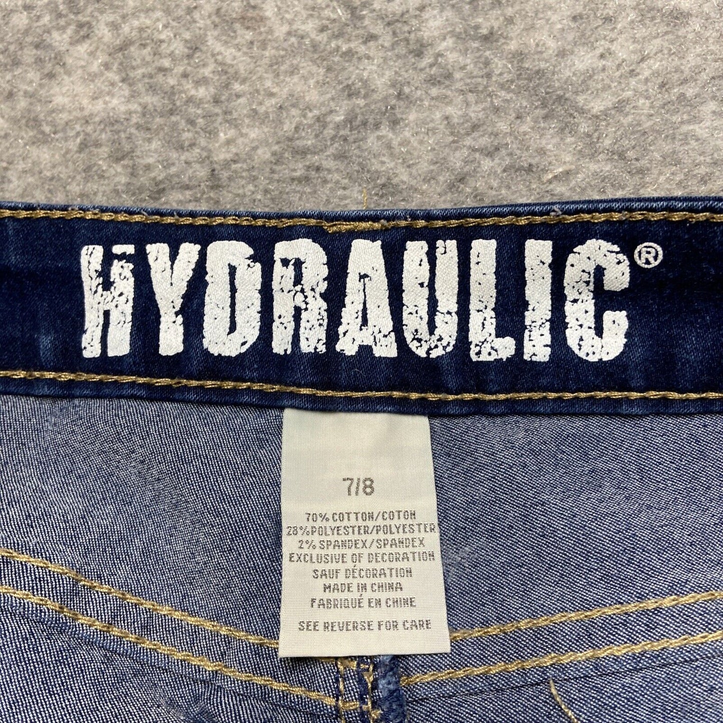 Hydraulic Skinny Jeans Women's Size 7/8 Blue Dark Wash Denim