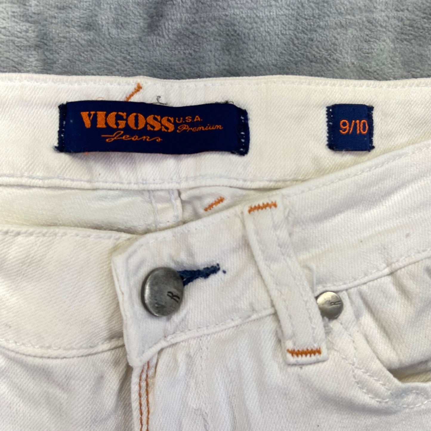 Vigoss Women's Capri Size 9/10 White Denim Summer