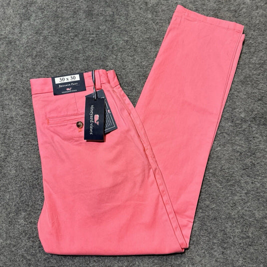 New Vineyard Vines Breaker Pant Men's Size 30x30 Pink Papaya Passion Chinos