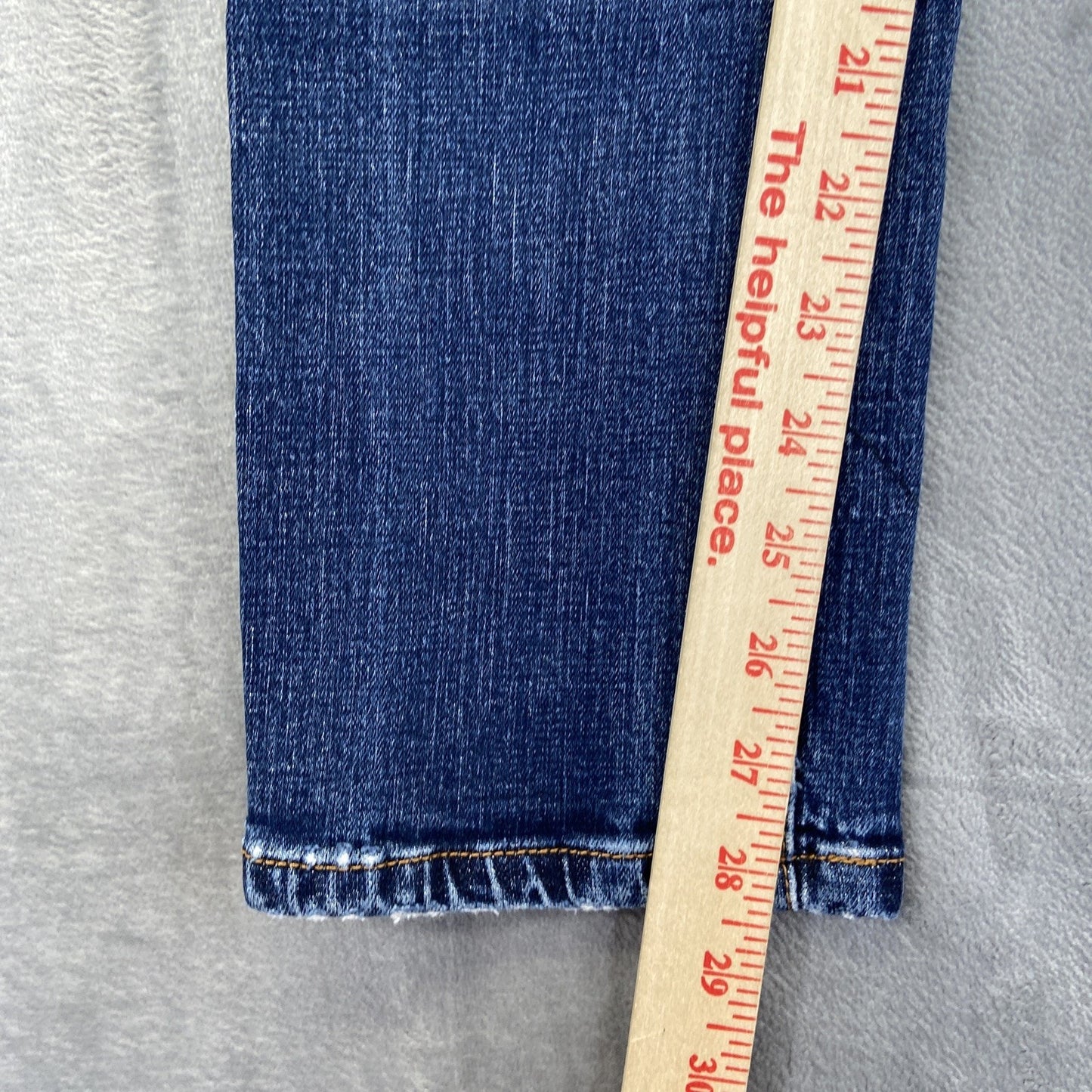 CAbi High Straight Jeans Women's Size 4 Blue Dark Wash Denim