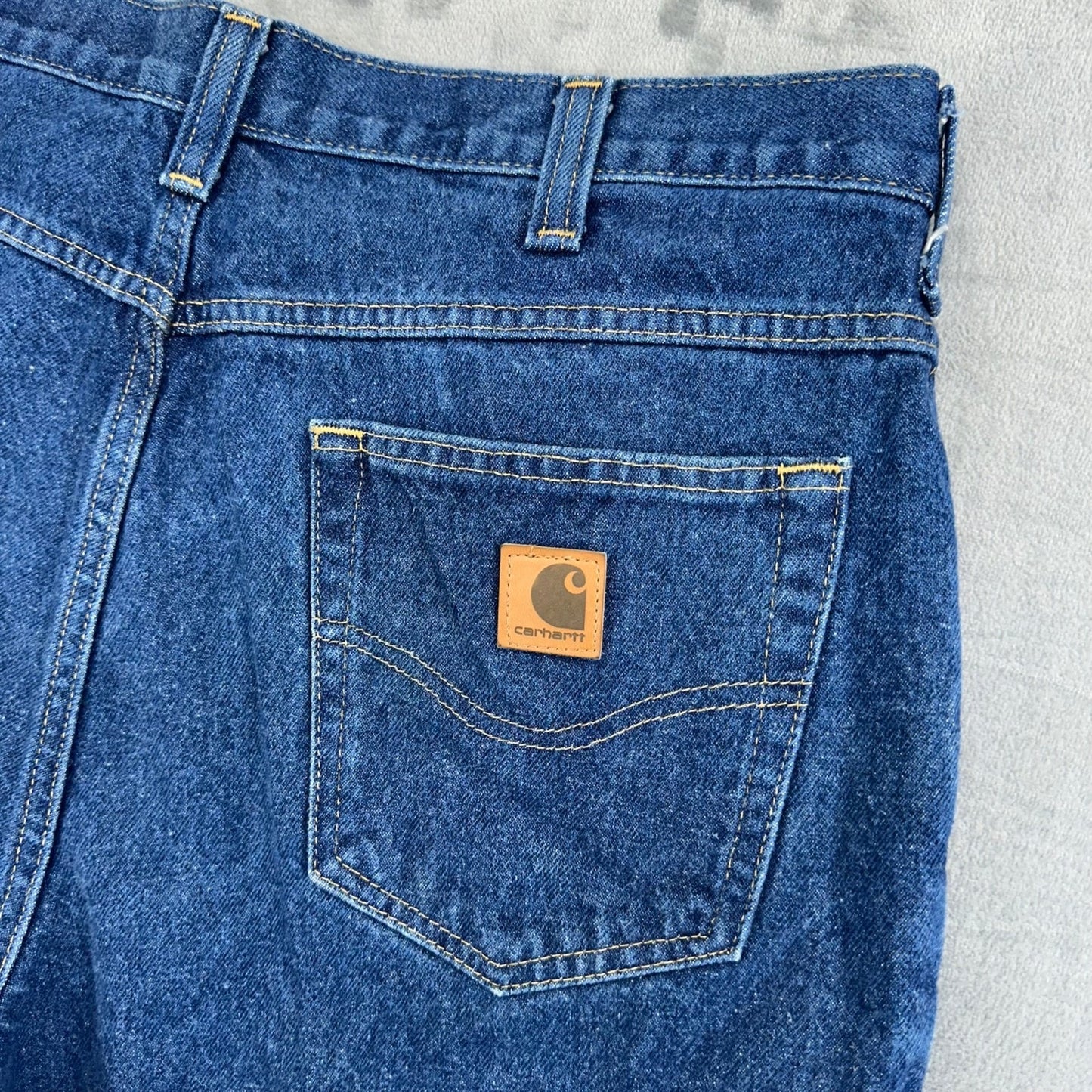Carhartt Men's Relaxed Fit Straight Jeans 36x30 Blue Denim #2015