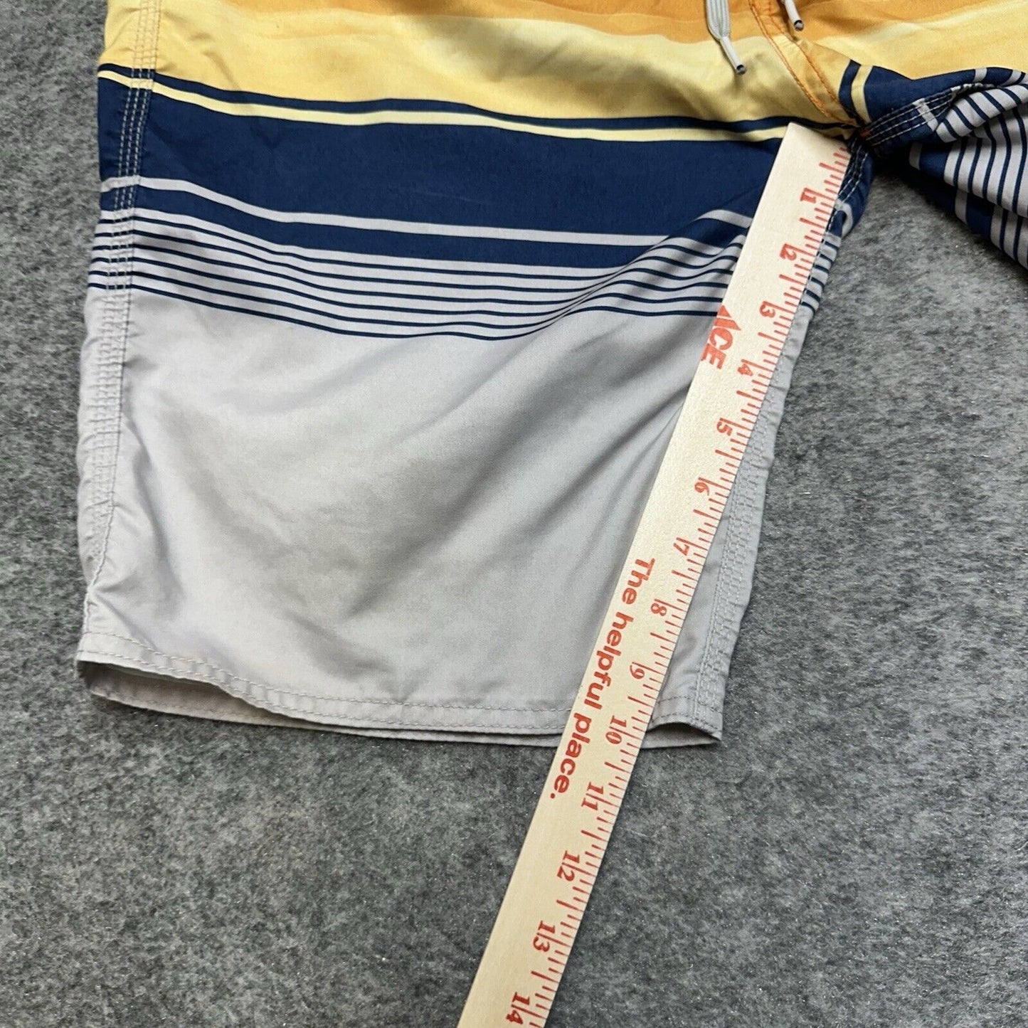 Oneill Board Shorts Men's Size 32 Orange Gray Sunset Swim Shorts