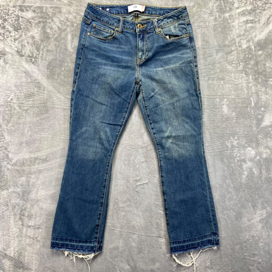Cabi Kick It Crop Jeans Women's Size 6 Blue Denim Casual