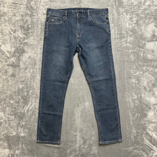 Vissla Straight Jeans Men's Size 36 Blue Denim