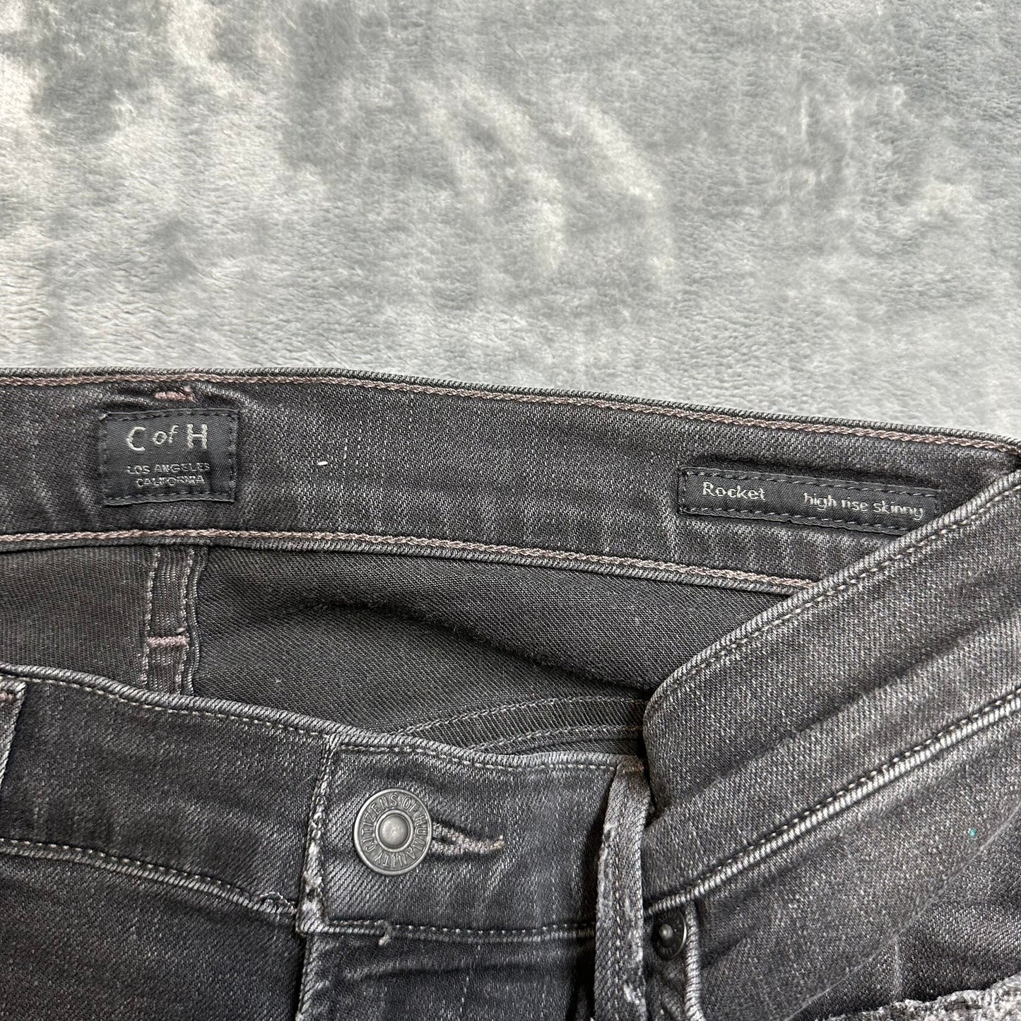 Citizens for Humanity Distressed Rocket Righ Rise Skinny Jeans Women’s 26 Gray