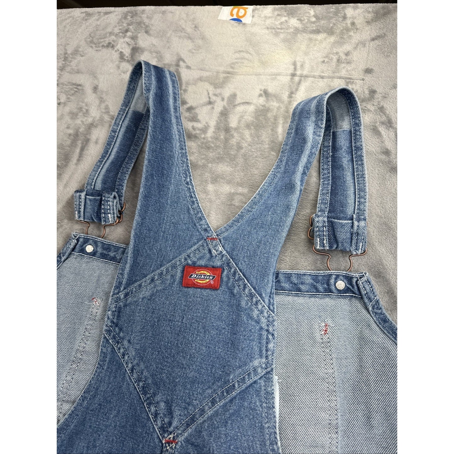 New Dickies Denim Bib Overalls Men's Size 50x30 Blue Denim