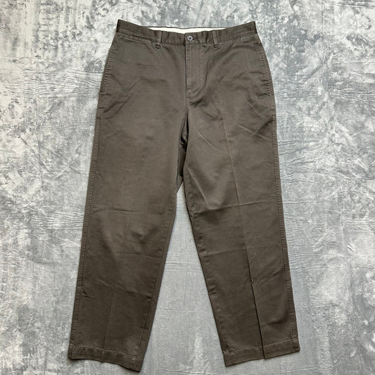 Gap Khakis Relaxed Formal Fit Pants Men's Size 35x30 Brown