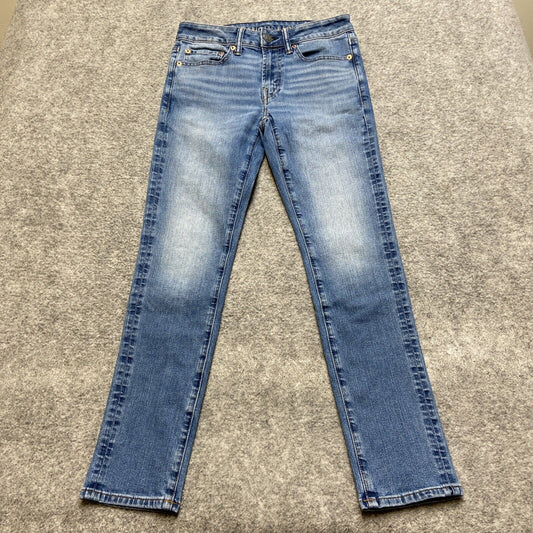 American Eagle Airflex + Skinny Jeans Men's Size 28x30 Light Blue Denim