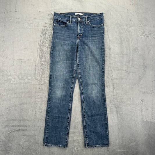 Levi's Women's 314 Shaping Straight Jeans Size 29 Blue Medium Wash #2017