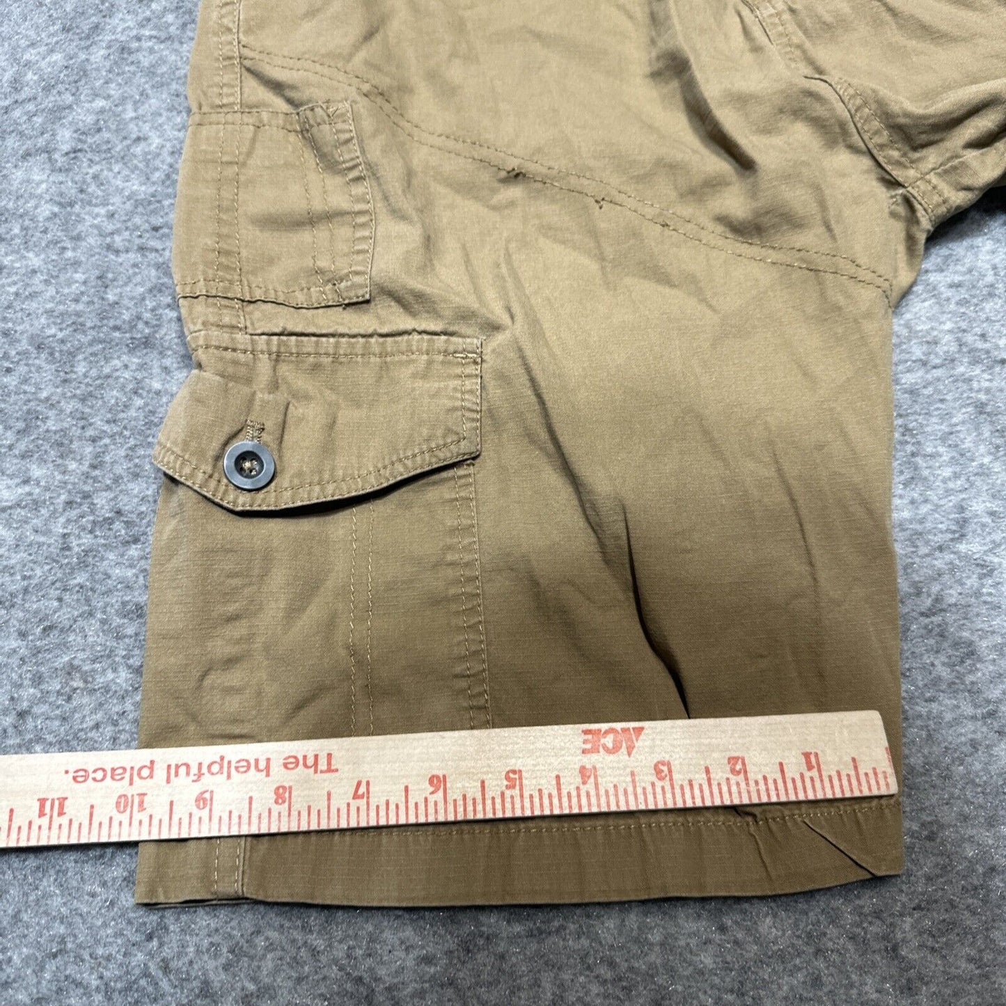 Plugg Men's Cargo Shorts Size 29 Tan Brown Shorts