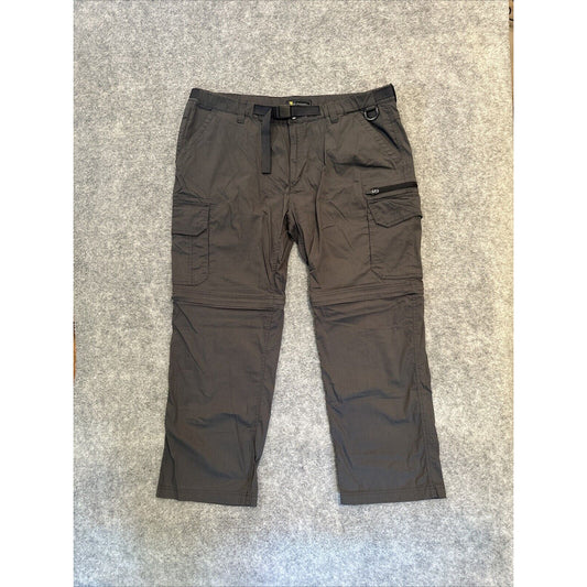 The BC Clothing Co. Men's Reversible Hiking Cargo Pants Size 30 Brown Dark