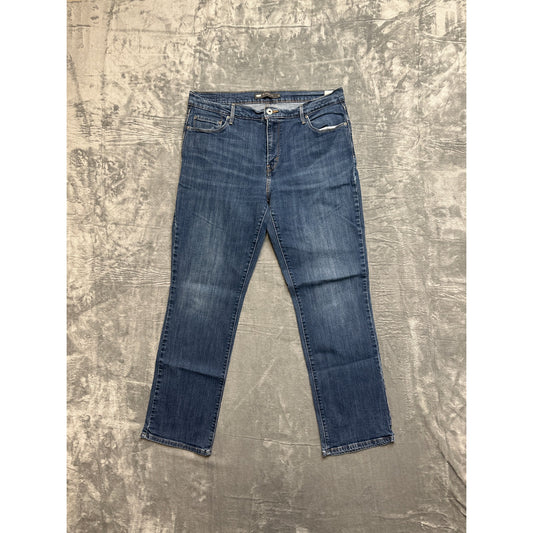 Levi's 505 Straight Leg Jeans Women's Size 14 Blue Denim
