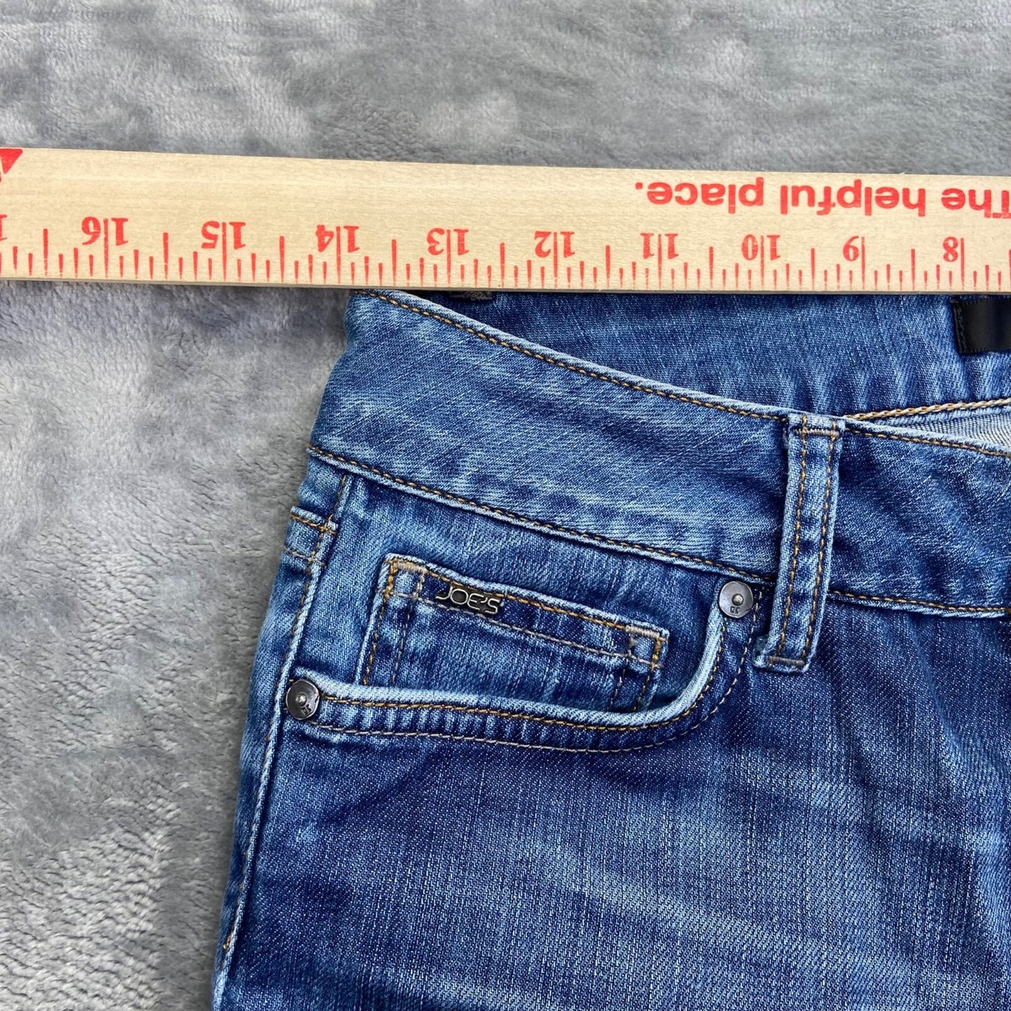 Joe's Women's Honey Kicker Straight Jeans Size 28 Blue Dark Wash Denim