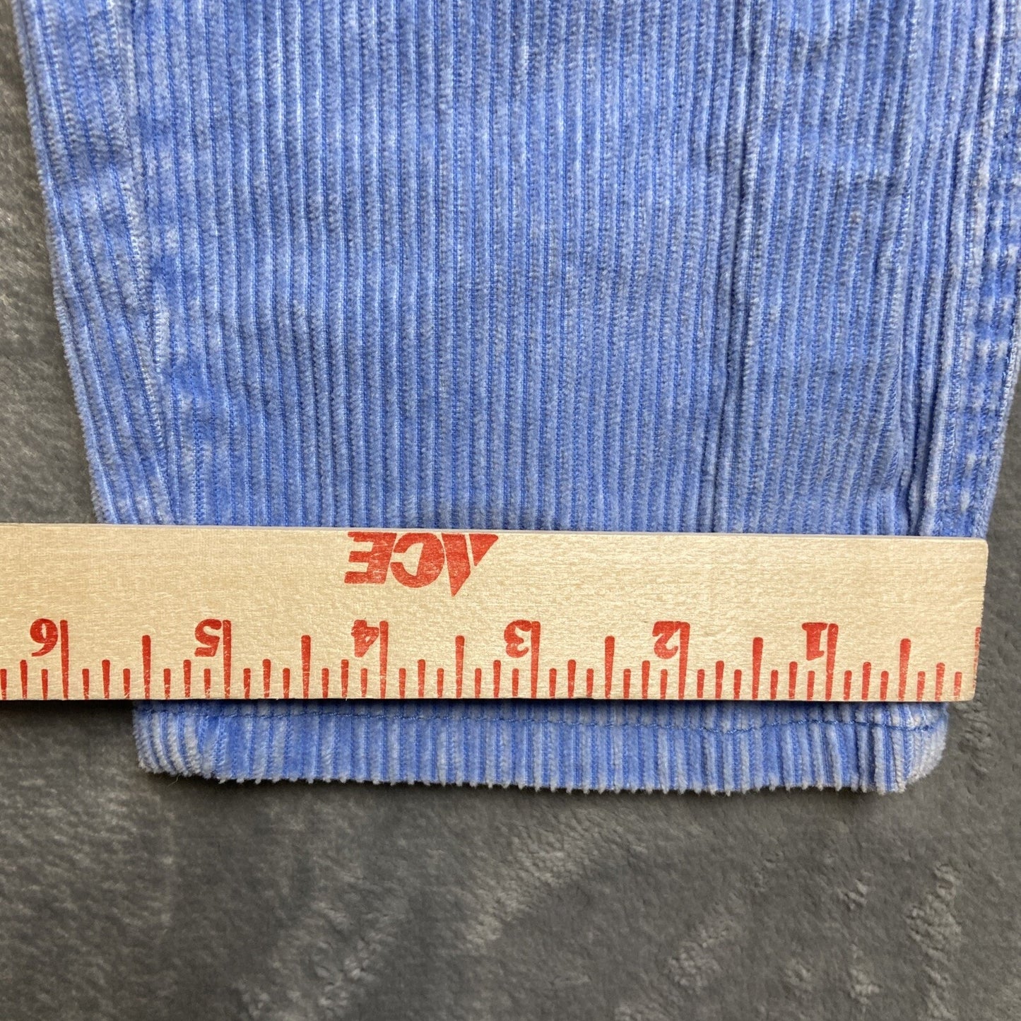 Quiksilver Chino Pants Men's Size 25 Corduroy Ribbed Straight Blue