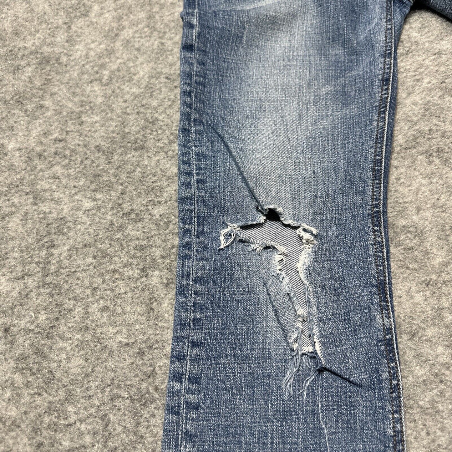 KUT From The Kloth Catherine Boyfriend Women's Distressed Jeans Size 4 Blue