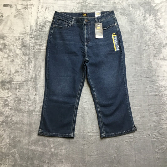 NWT Lee Legendary Style Evrything I Got Capri Jeans Women's Size 18 Dark Blue