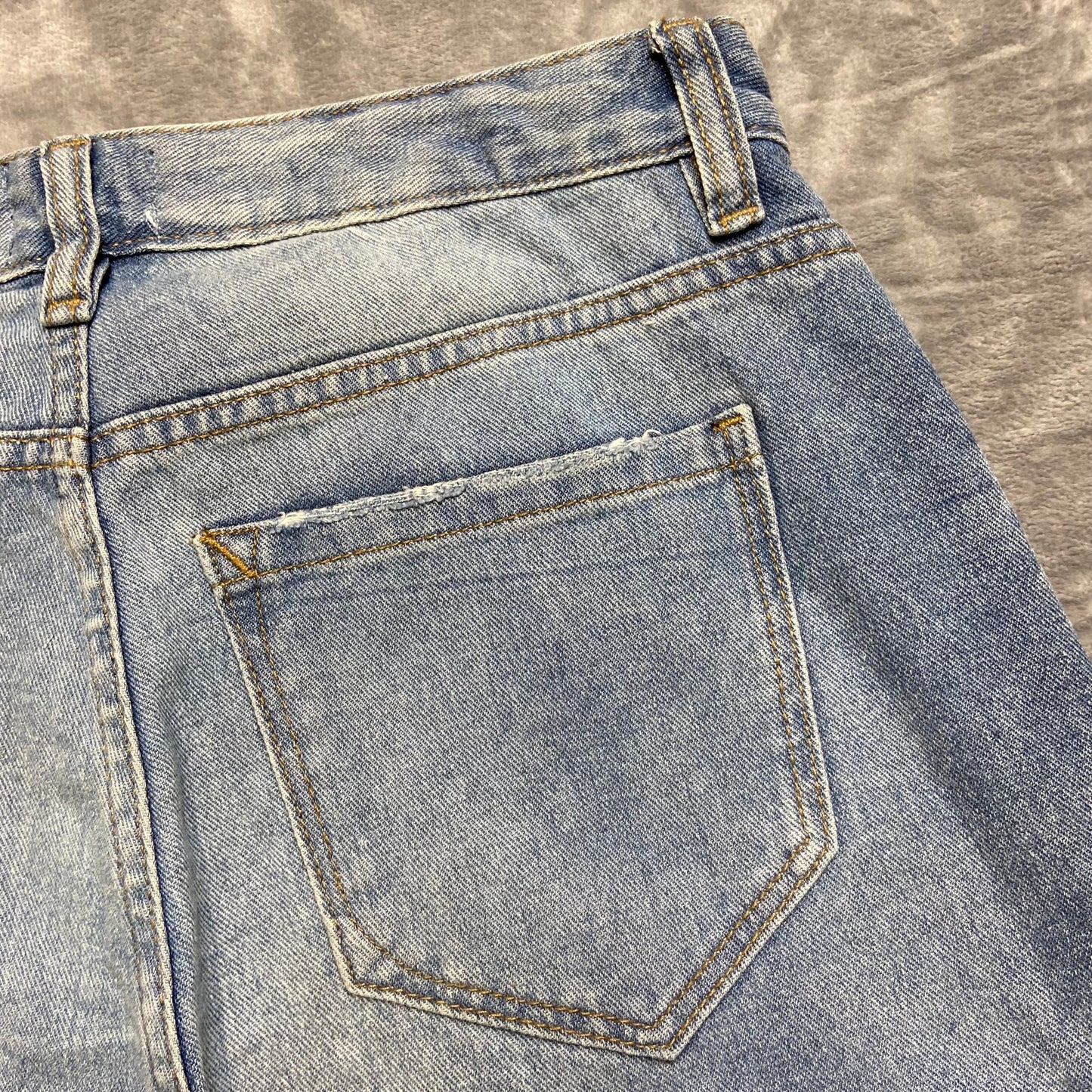 Kensie Distressed True Vintage The Slim Jeans Women's Size 2/26 Blue Denim