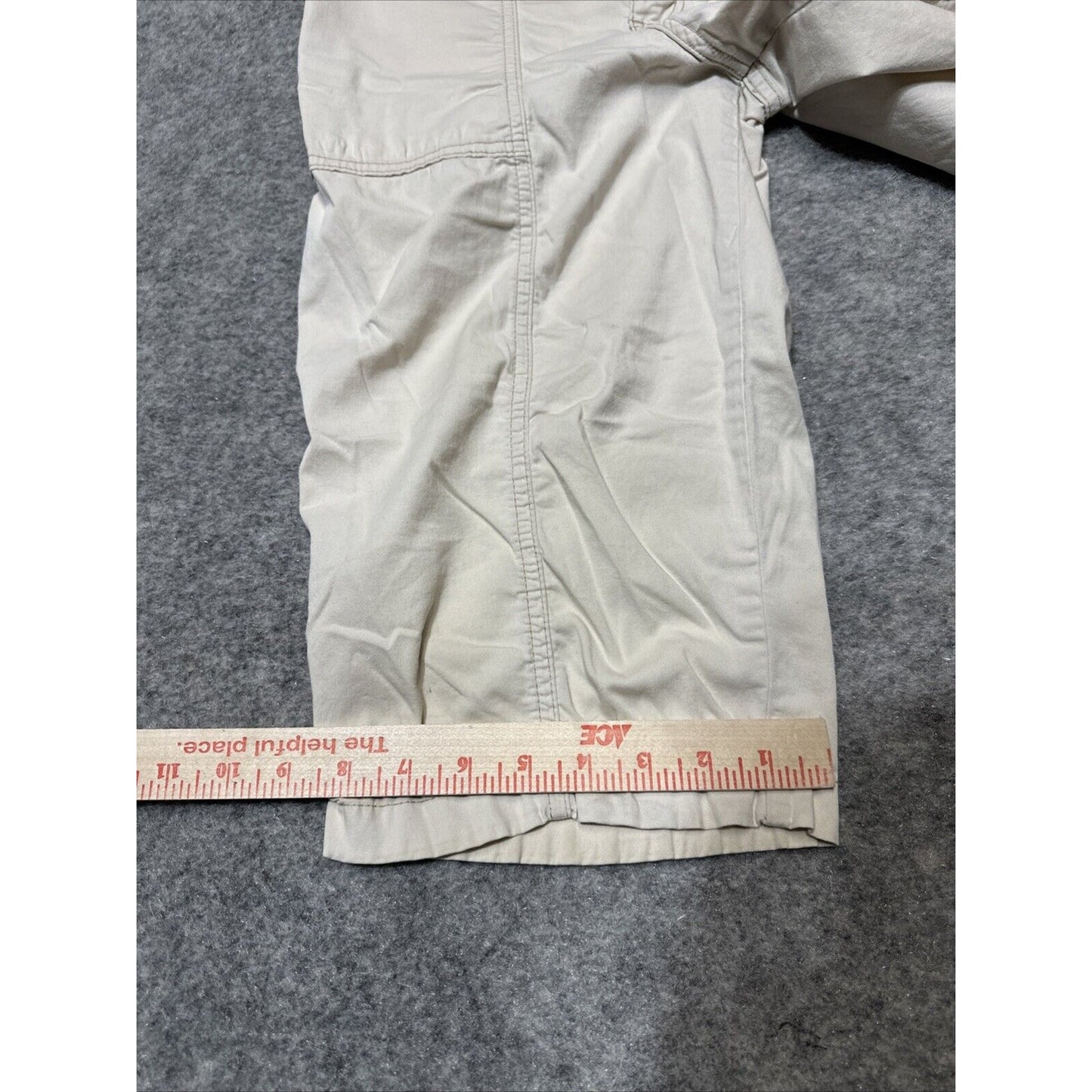 Lee Relaxed Fit Mid Rise Women's Cropped Pants Size 6M Medium White Pants