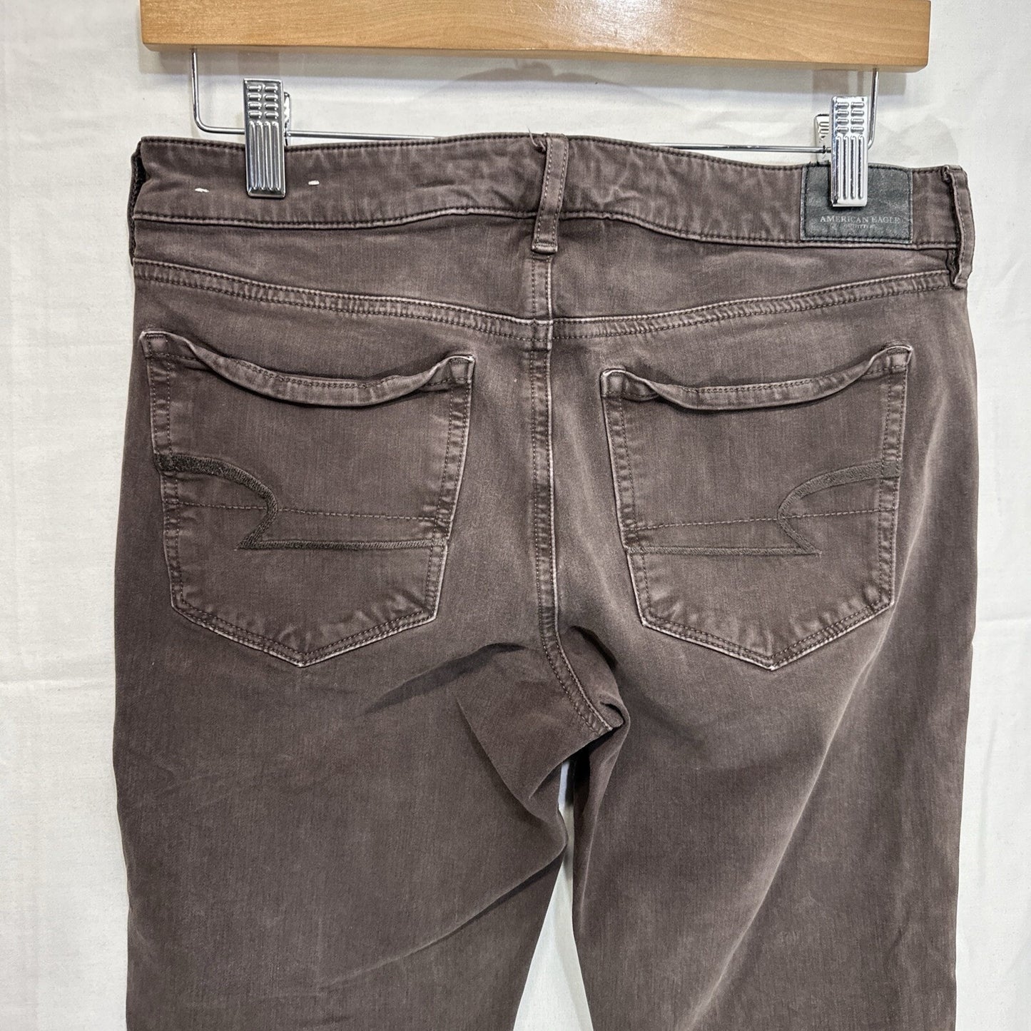 American Eagle Jeans Women’s Size 6 Brown Super Stretch X4 Hi-Rise Jegging Denim