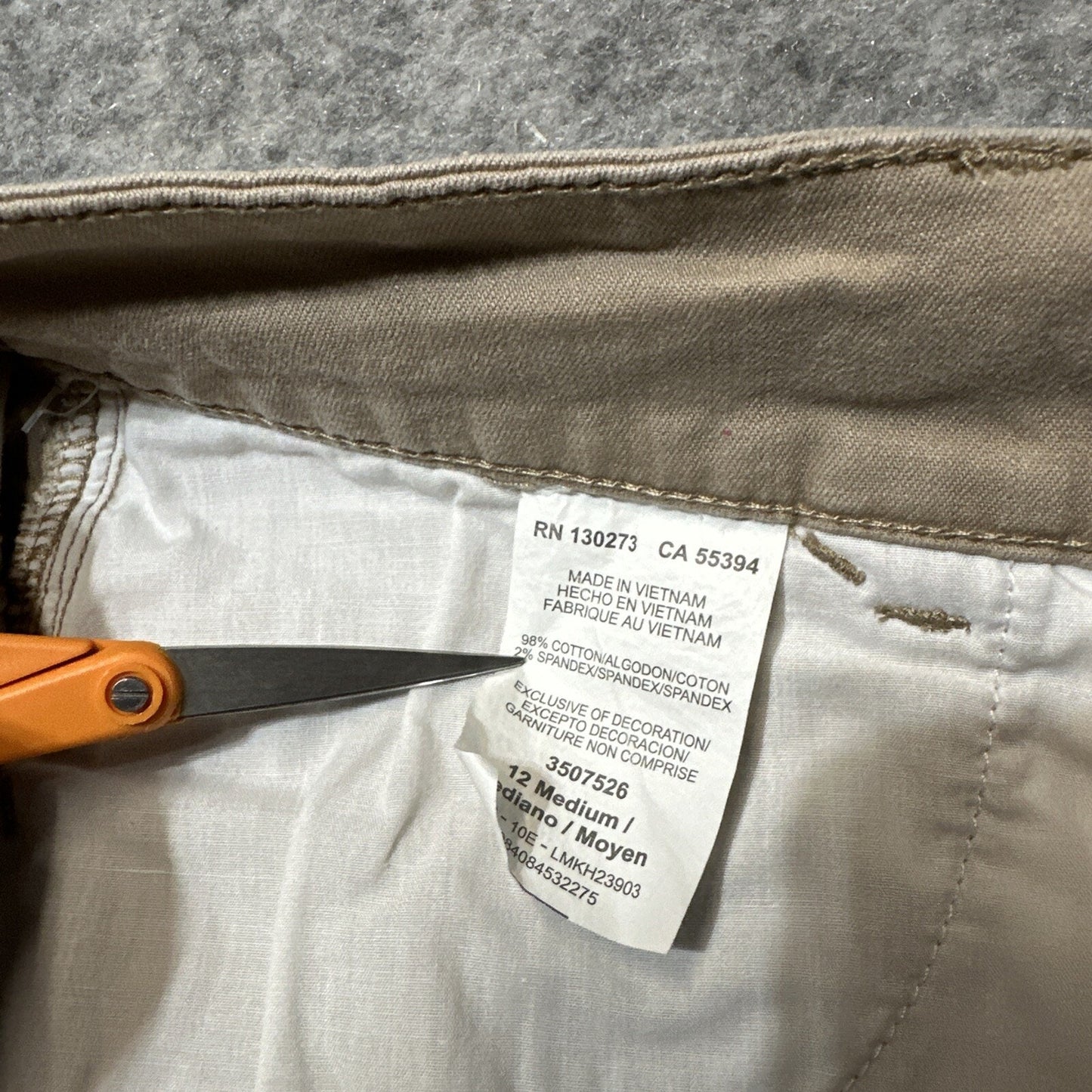 Lee Slender Secret Lower On The Waist Men's Straight Jeans Size 12M Medium Beige