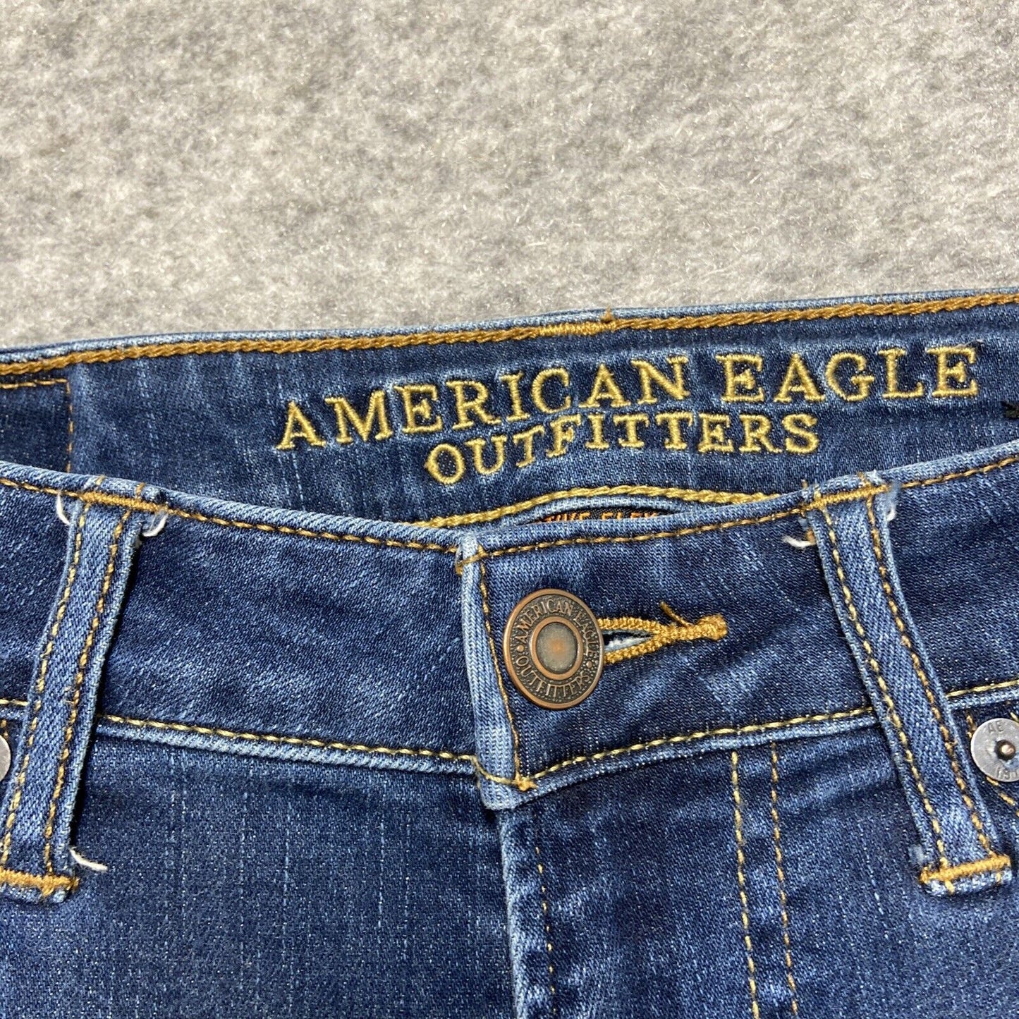 American Eagle Active Flex Original Straight Men's Size 28x34 Dark Blue Denim