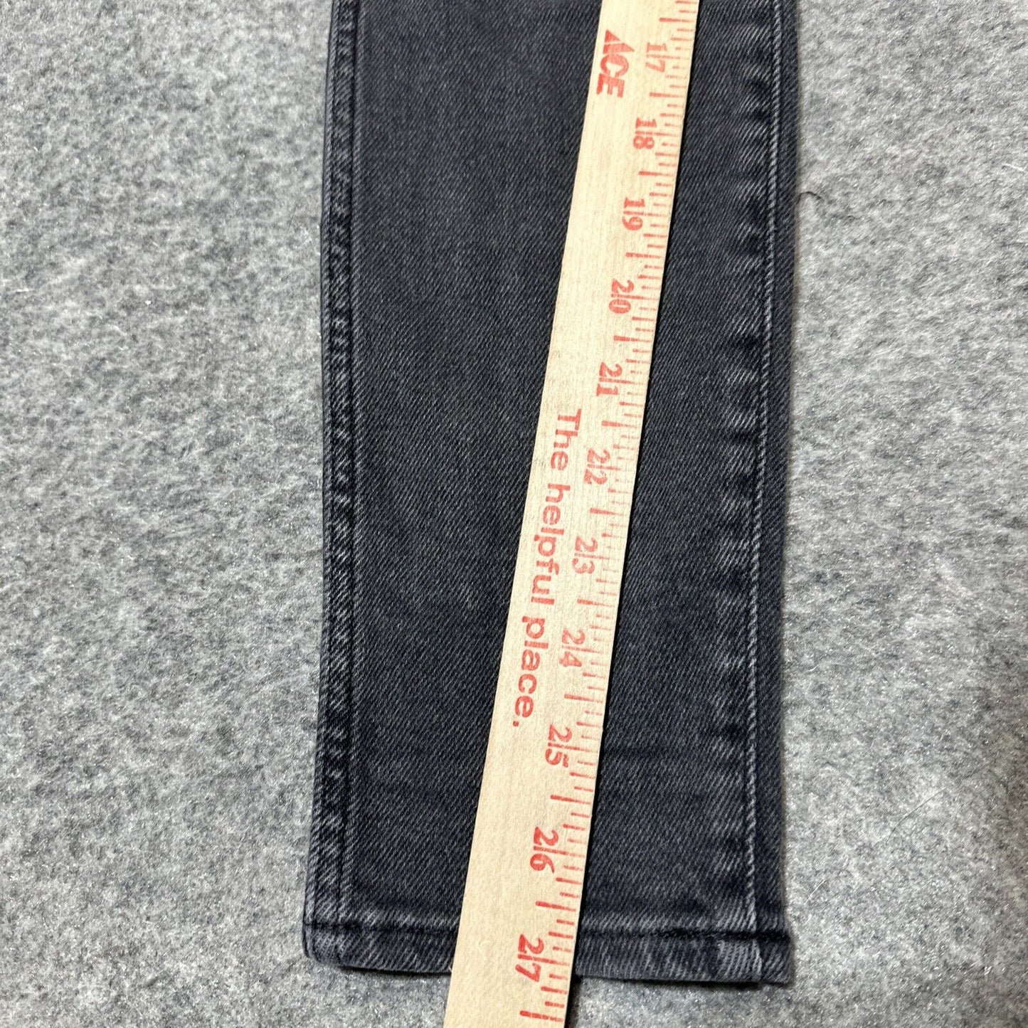 Madewell 10" High Rise Skinny Jeans Women's Size 26 Dark Gray Black Denim