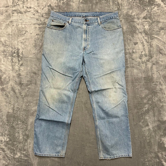 Vintage L.L.Bean Straight Jeans Men's Size 38x30 Light Blue