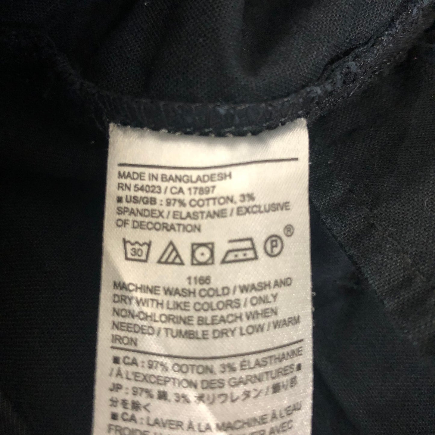New Banana Republic Lived In Slim Fit Chino Pants Men's Size 38x30 Black