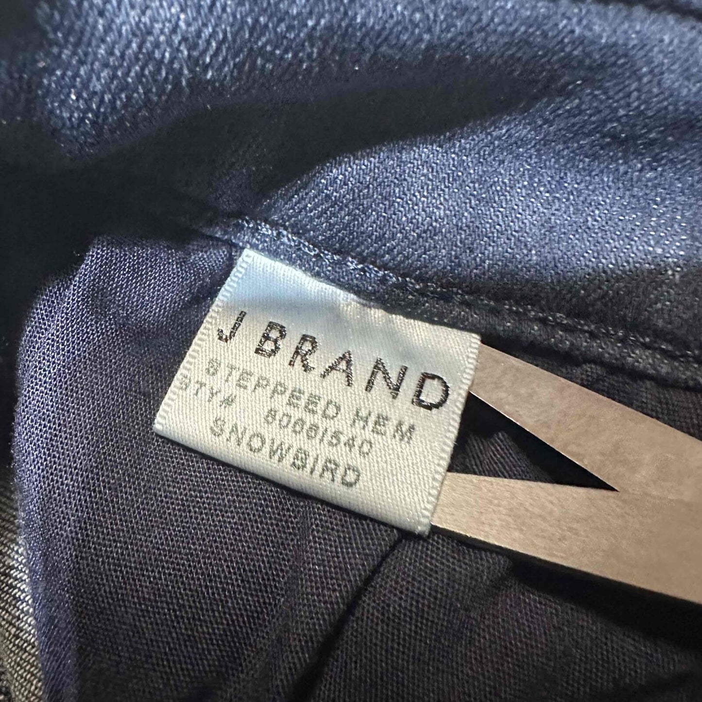 J Brand Snowbird Skinny Jeans Women's Size 26 Dark Wash Step Hem