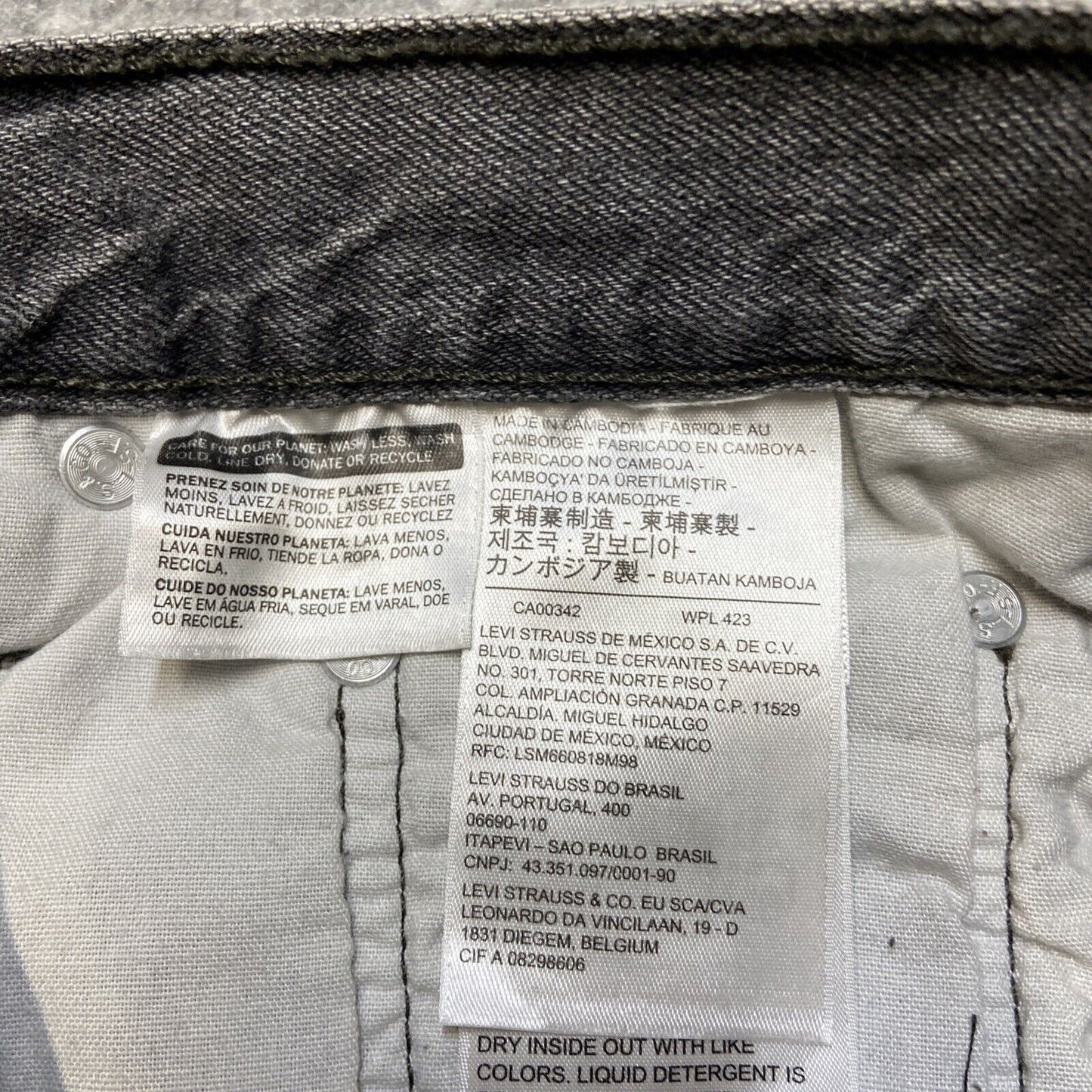Levi's 501 XX Cut Off Jean Shorts Women's Size 29 Gray Denim