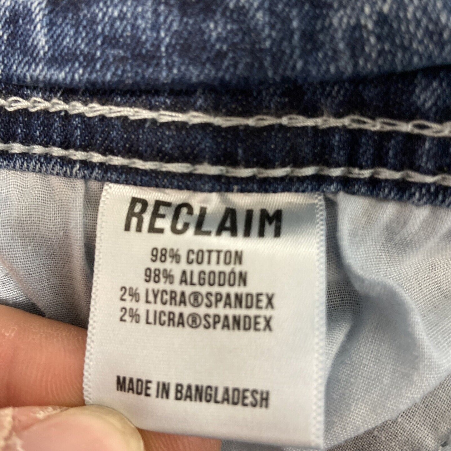 Reclaim Relaxed Jeans Men's Size 36S Blue Denim