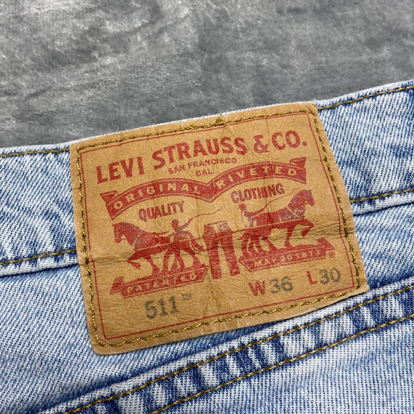 Wholesale Lot of 3 Levi's 508 511 514 Work Jeans Men's Size 36x30 Blue Grade A/B
