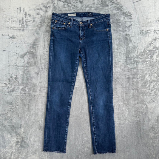 AG Adriano Goldschmied Women's Stevie Roll-Up Slim Straight Jeans Size 27R Blue