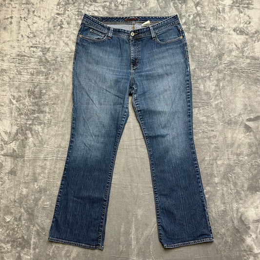 Vintage Eddie Bauer Bootcut Jeans Women’s Size 14R Dark Blue Denim