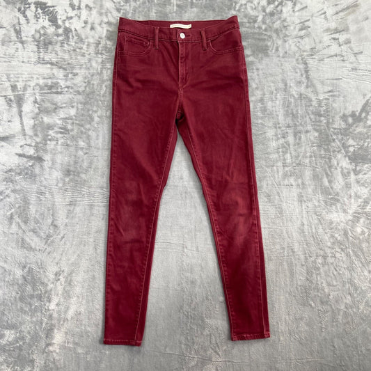 Levi's Women's 720 High Rise Super Skinny Jeans Size 29 Red