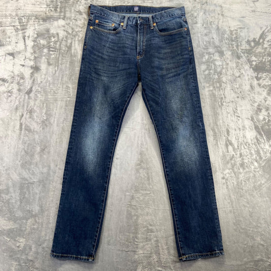 GAP Men's Slim Straight Jeans Size 33x32 Blue Denim