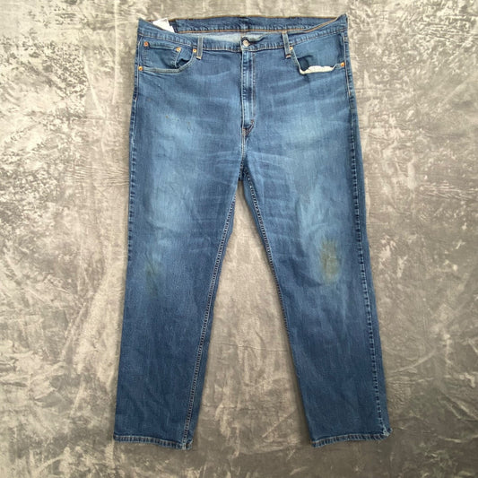 Levi's 559 Relaxed Straight Men's Jeans 44x34 Blue Denim Casual