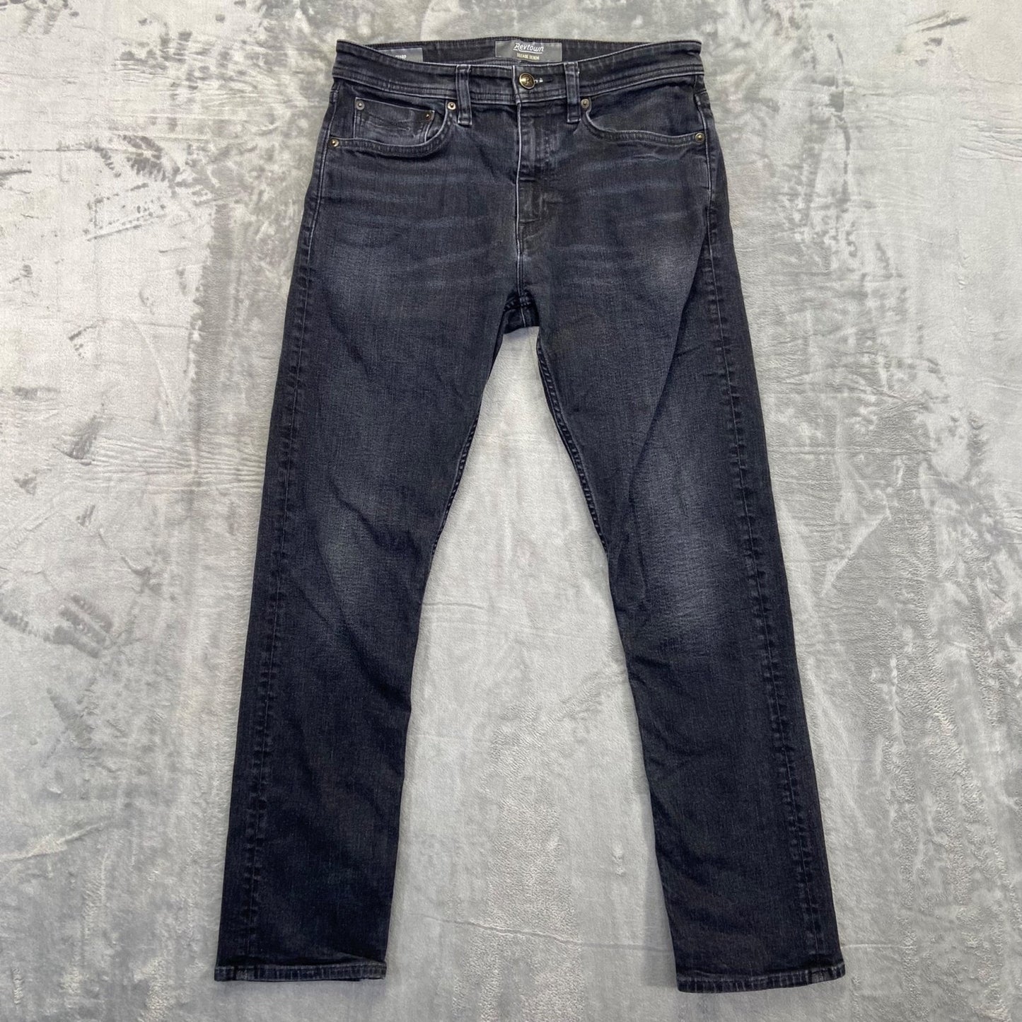 Revtown Men's Sharp Straight Jeans Size 31x30 Blue Dark Wash