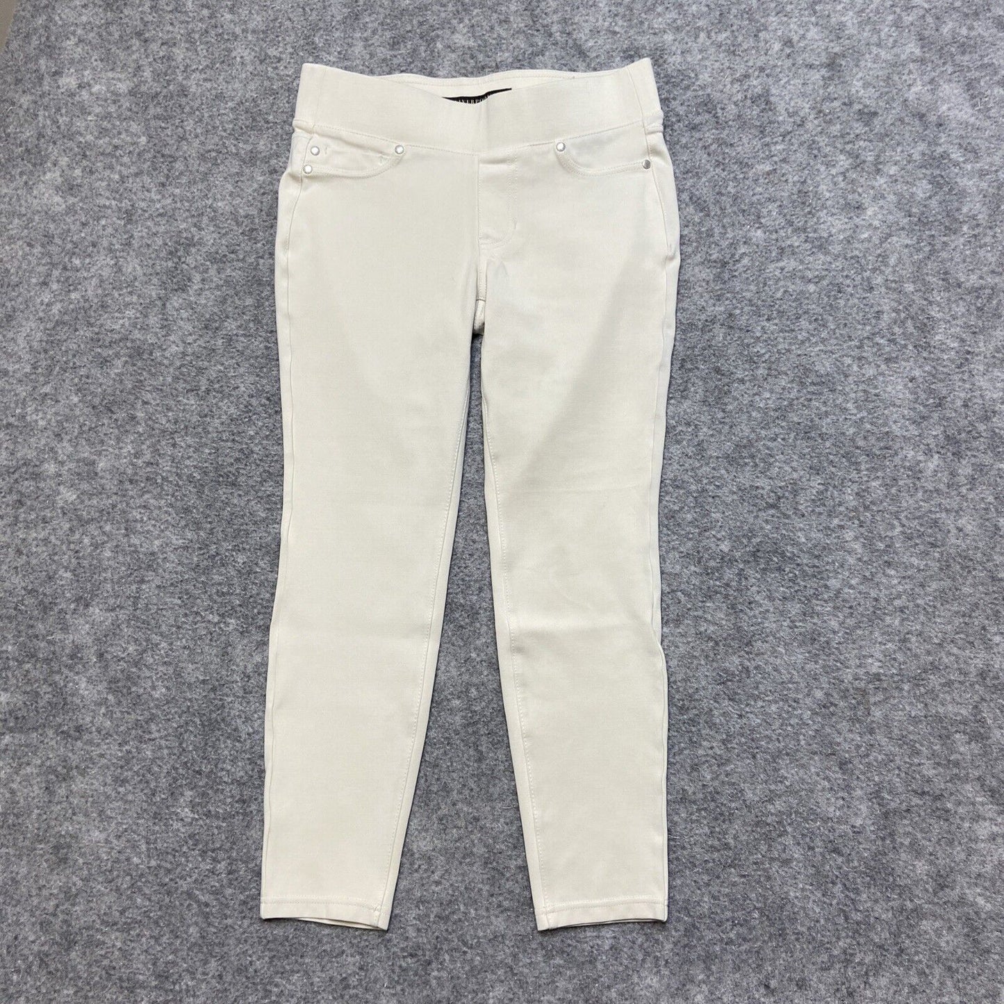 Liverpool Leggings Women's Size 4P Petite Cream White *Stain On Back*