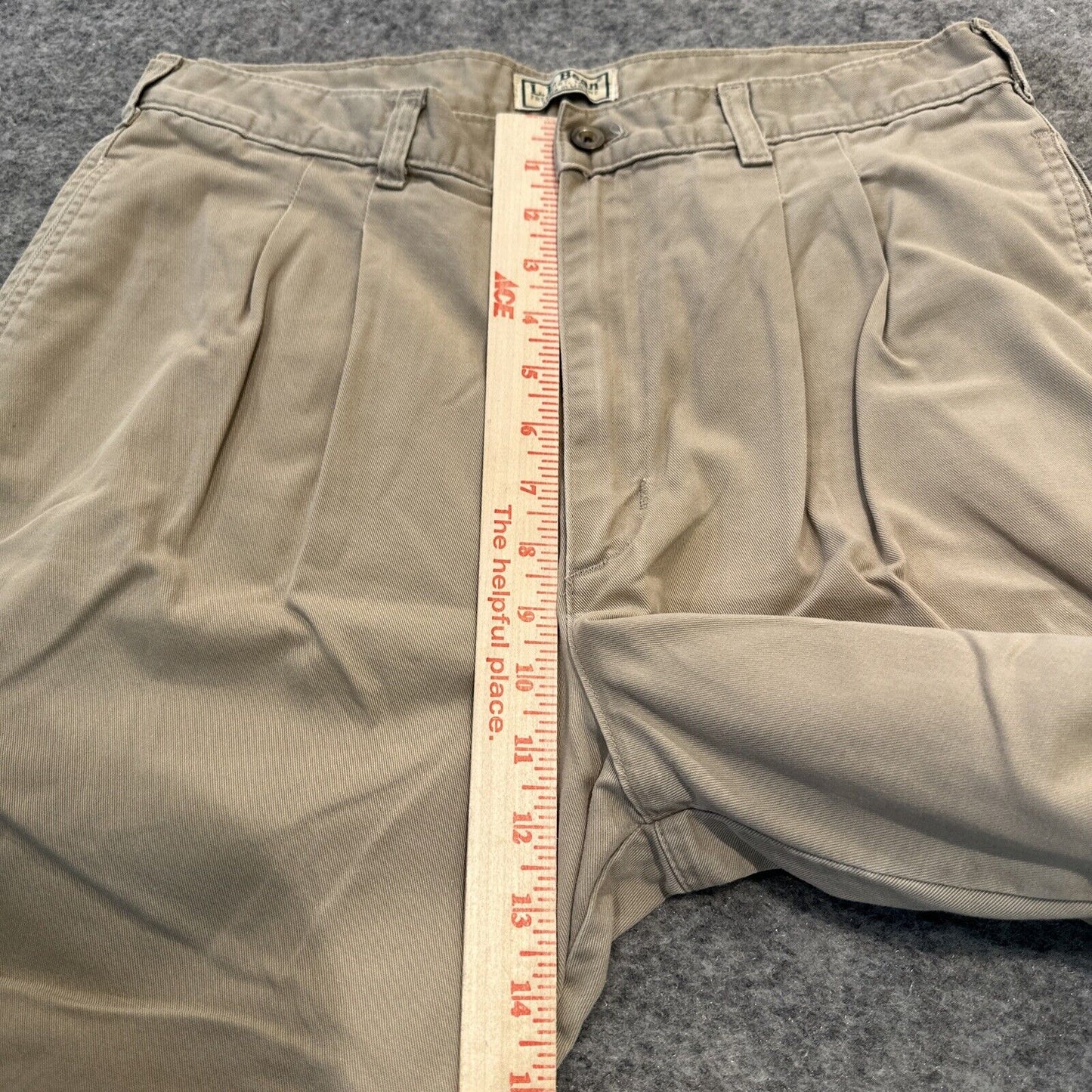 Vintage L.L.Bean Women's Pleated Bootcut Chino Pants Size 10 Beige Chinos