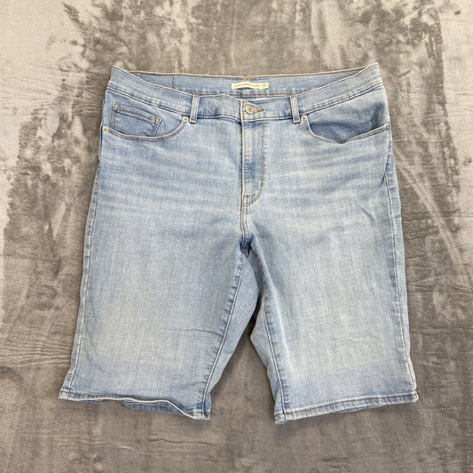 Levi's Classic Bermuda Jean Shorts Women's Size 33 Blue Denim Shorts