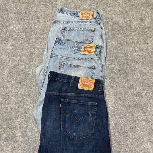 Levi's Mixed Mens Blue Grade A / B Jeans Size 42x32 (Lot of 3) Work Jeans